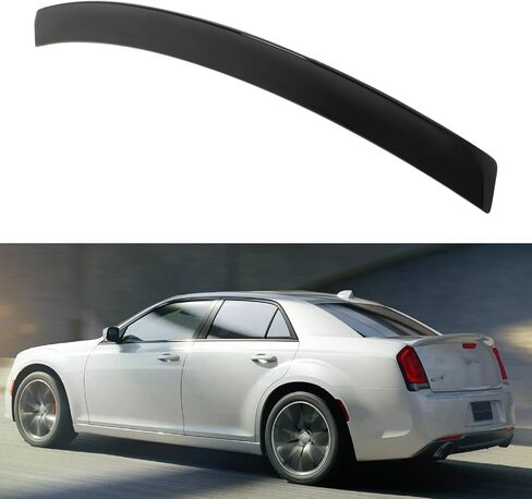 cciyu Factory SRT Style Rear Trunk Lip Spoiler Wing Fits for 2011-2023 for Chrysler 300 Racing Trunk Spoiler(ABS Glossy Black) in Saudi Arabia