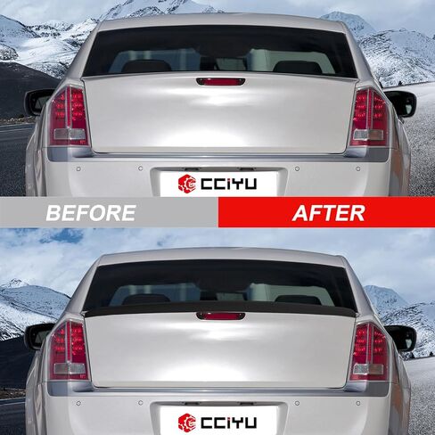 cciyu Factory SRT Style Rear Trunk Lip Spoiler Wing Fits for 2011-2023 for Chrysler 300 Racing Trunk Spoiler(ABS Glossy Black) in Saudi Arabia