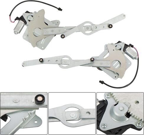 741-844 741-845 Front Left and Right Power Window Regulator with Motor Replacement for GMC Jimmy 1995-2001 Replacement for Chevy Blazer S10 1995-2005 in Saudi Arabia