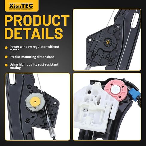 Power Window Regulator without Motor,Front Passenger Side,Compatible with BMW 320i 328i 330i 335i 340i 330e 328d,ActiveHybrid 3/M3,335i/328i/330i/320i/328d/340i xDrive,Replace# 51337281886 in Kuwait