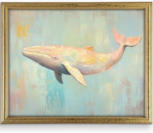 Sea Turtle Wall Art Print - Unframed - 8x10 | Beach Wall Decor | Farmhouse Décor | Office Wall Décor | Bathroom Décor Wall Art in Kuwait