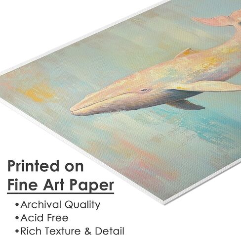 Sea Turtle Wall Art Print - Unframed - 8x10 | Beach Wall Decor | Farmhouse Décor | Office Wall Décor | Bathroom Décor Wall Art in Kuwait