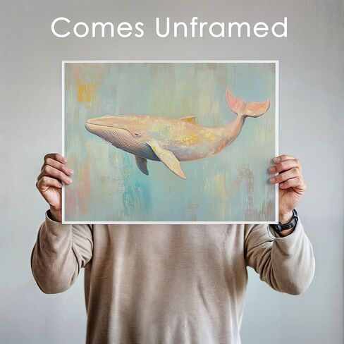 Sea Turtle Wall Art Print - Unframed - 8x10 | Beach Wall Decor | Farmhouse Décor | Office Wall Décor | Bathroom Décor Wall Art in Kuwait