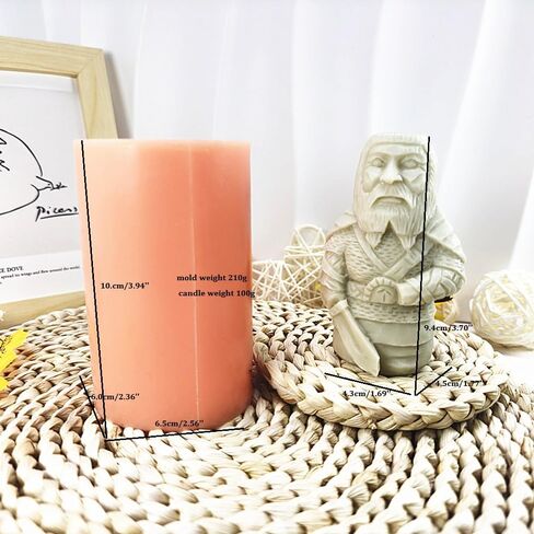 Silicone Candle Molds Odin ThorTyr Nordic Pagan Handmade Personalized Figure Mold Re-usable Nordic Wax Mould DIY Gifts Table Decoration (Green) in Saudi Arabia