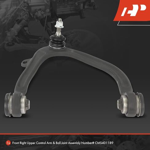 A-Premium Front Right Upper Control Arm, with Ball Joint and Bushing, Compatible with Ford F-150 F150 2010 2011 2012 2013 2014, SVT Raptor Model Only in Saudi Arabia