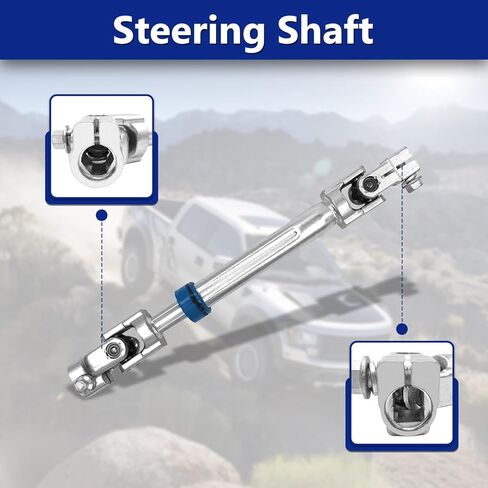 Lower Steering Shaft Steering Column with U Joint Compatible with 2009-2014 Ford F-150 2007-2014 Ford Expedition Lincoln Navigator Replace 425-366 8L1Z3B676A 7L1Z3B676A 8L1Z-3B676-A in Saudi Arabia