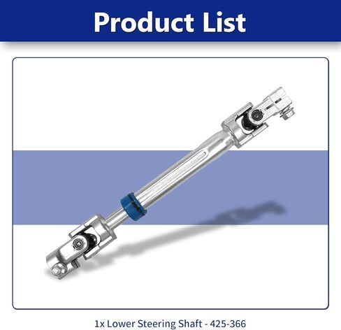 Lower Steering Shaft Steering Column with U Joint Compatible with 2009-2014 Ford F-150 2007-2014 Ford Expedition Lincoln Navigator Replace 425-366 8L1Z3B676A 7L1Z3B676A 8L1Z-3B676-A in Saudi Arabia