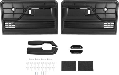 طقم لوحة الباب الداخلي الأمامي متوافق مع 1973-1979 Ford F100 F150 F250 F350 Bronco Door Trim Panel Arm Rest Pads Finger Cups البديلة لـ D3TZ-1023942-KT البلاستيك الصلب in Kuwait