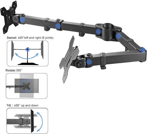 Suptek Single Fully Adjustable Arm and Plate for Suptek Monitor Mount (MD6DB) in Kuwait