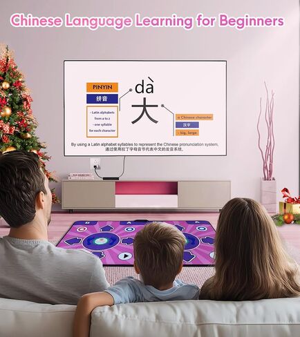 Dance Mats, Double Dance Mat with TV HD Port for Kids and Adults, Non-Slip Wireless Dance Pad with English Manual, Plug and Play, Christmas Birthday Gifts in Saudi Arabia