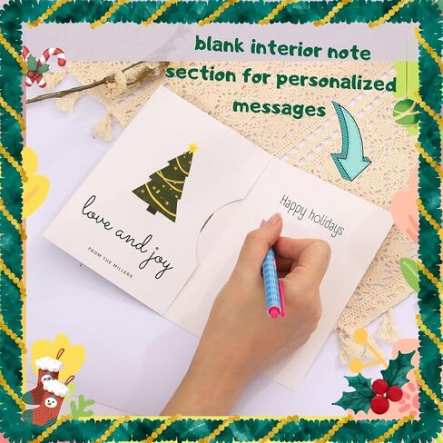 Litpoetic Paper Picture Frames Christmas Photo Frame Cards with Envelopes, Photo Frame Notecards for 4 x 6 Picture Insert (48Pack, 6 Designs) in Saudi Arabia