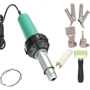Beyondlife 1600W Plastic Welding Kit Hot Air Welder Heating Gun PVC Vinyl Rod Welding Hot Gas Pistol Tool, with Various Welding Nozzles, Handheld Floor Groover in Saudi Arabia