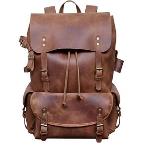 FORGE HIDE - Travel Backpack, laptop bag, hiking backpack, 100% Full Grain Leather Backpack for Men, Large Backpack, Rucksack, Outdoor Viking Bag, Christmas Gift For Him in Saudi Arabia