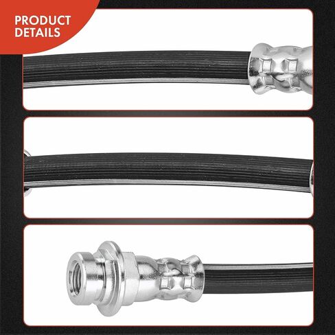 A-Premium Rear Passenger Outer Brake Hydraulic Hose Compatible with Chevy, Pontiac and Saturn Models - Cobalt 2005-2008, HHR 2008-2010, G5 2007-2010, Pursuit 2006, Ion 2004-2007 - Replace# 22720049 in Saudi Arabia