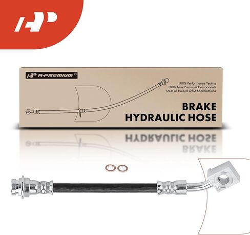 A-Premium Rear Passenger Outer Brake Hydraulic Hose Compatible with Chevy, Pontiac and Saturn Models - Cobalt 2005-2008, HHR 2008-2010, G5 2007-2010, Pursuit 2006, Ion 2004-2007 - Replace# 22720049 in Saudi Arabia