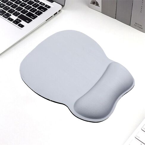 Mouse Pad with Gel Wrist Support, Comfortable Mousepad with Smooth Wrist Rest Surface and Non-Slip PU Base for Office and Home Laptop, Computer, 9.4 x 8.1 inch, Navy Blue in Saudi Arabia
