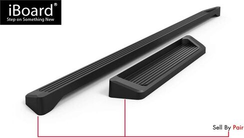APS (فولاذ مقاوم للصدأ أسود 6 بوصات) لوحات تشغيل Nerf Bars خطوات جانبية متوافقة مع Ford Transit 2015-2024 شاحنة كاملة الحجم ذات 3 أبواب (باستثناء 2022-2024 E-Transit) in Saudi Arabia