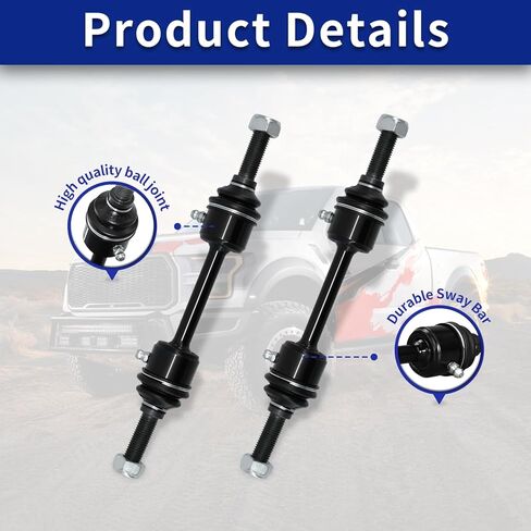 Sway Bar Links, Replacement For Front Stabilizer Sway Bar End Link Kits K750362 Compatible With 2009-2020 Ford F-150, 2011-2022 Ford F-250 F-350, 2009-2022 Ford F-450 F-550-2PCS in Saudi Arabia