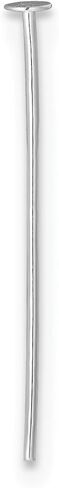 Solid 14K White Gold Flat Headpin in Saudi Arabia