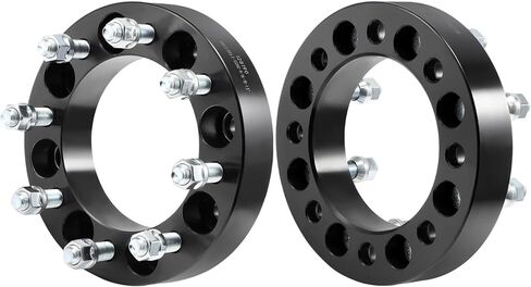 SCITOO 2pcs Wheel Spacers 1.5" 8x6.5 Bore 130mm Studs 9/16-18 8Lug Wheel Spacers Adapters Fit for for Ford E-150 E-150 Econoline E-250 E-250 Econoline E-350 Club Wagon E-350 Econoline in Saudi Arabia