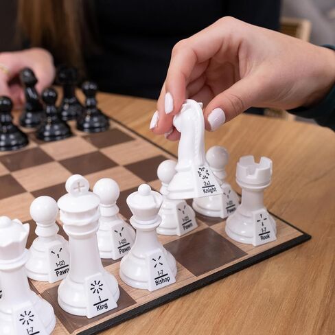 Elbow Room Games Chess Teacher Set - Educational Chess Board with Movement Indicators, Perfect for Beginners and All Skill Levels, Ideal for Family Game Nights and Learning Strategy in Saudi Arabia