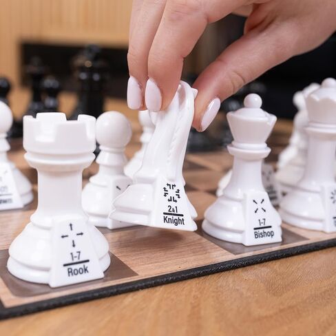 Elbow Room Games Chess Teacher Set - Educational Chess Board with Movement Indicators, Perfect for Beginners and All Skill Levels, Ideal for Family Game Nights and Learning Strategy in Saudi Arabia