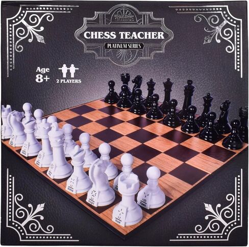Elbow Room Games Chess Teacher Set - Educational Chess Board with Movement Indicators, Perfect for Beginners and All Skill Levels, Ideal for Family Game Nights and Learning Strategy in Saudi Arabia