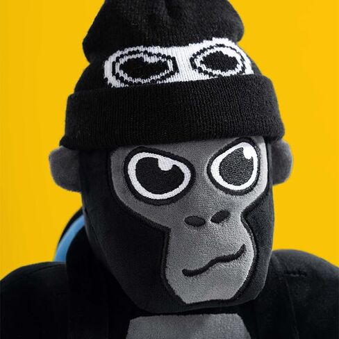 Official Monke Plush, Poseable Arms with Accessories: Backpack, Beanie & Milk Carton (18 Inch) in Saudi Arabia