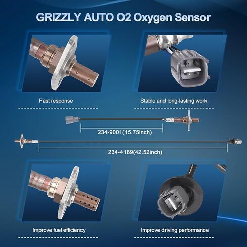 O2 Oxygen Sensor Upstream and Downstream for Toyota Tacoma 2000 2001 2002 2003 2004 2.4L 2.7L 3.4L, O2 Sensor Replace ‎234-9001 234-4189 2Pcs in Saudi Arabia