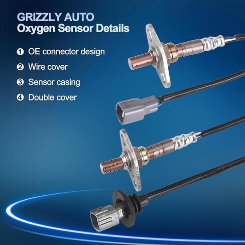 O2 Oxygen Sensor Upstream and Downstream for Toyota Tacoma 2000 2001 2002 2003 2004 2.4L 2.7L 3.4L, O2 Sensor Replace ‎234-9001 234-4189 2Pcs in Saudi Arabia