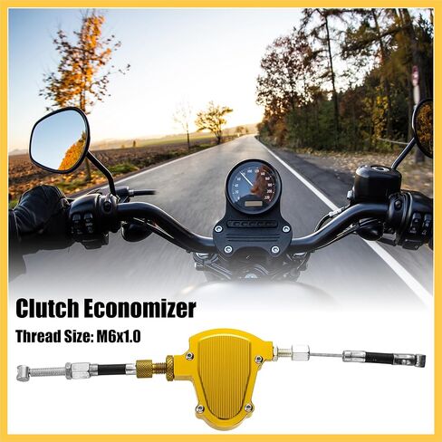 Universal CNC Aluminum Alloy Motorcycles Easy Stunt Pull Clutch Cable Lever Replacement for Economizer System Gold Tone Auto Replacement Parts in Saudi Arabia