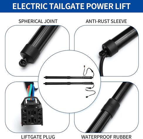 X AUTOHAUX Rear Left Right Tailgate Power Lift Support for Volkswagen Touareg 7P 2011-2015 Sport Utility Liftgate Power Hatch Shock Strut No.7P6827851D Electric Trunk Power Liftgate 1 Pair in Saudi Arabia
