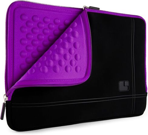حقيبة كمبيوتر محمول أرجوانية ممتصة للصدمات مقاس 15.6 بوصة من SumacLife مناسبة لجهاز Dell Inspiron، Latitude، Precision، Vostro، XPS، G3 15 in Kuwait