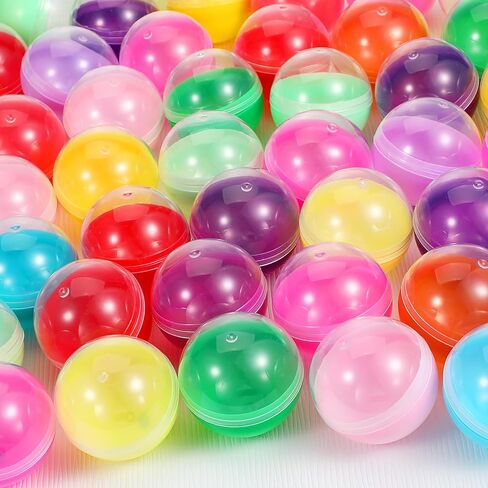 150 جهاز كمبيوتر شخصى 1.77 بوصة Gumball آلة بيع كبسولة واضحة ملونة جولة كبسولات فارغة حاويات بلاستيكية DIY لوازم الألعاب الحرفية لجوائز الحفلات تفضل حشو سلة عيد الفصح in Saudi Arabia