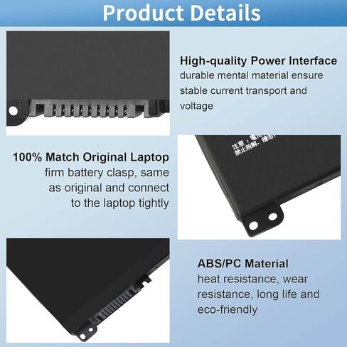 XCMRD 40WH Battery for Dell Inspiron 15 3000 Series Latitude 3440 3540 P28F 5000 3542 3537 3521 3543 3531 3541 3878 15R 5521 5537 14 3421 3441 3443 3437 14R 5421 5437 17 3721 3737 17R 5737 5721 Laptop in Kuwait