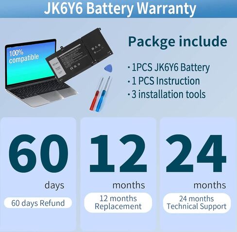 XCMRD 40WH Battery for Dell Inspiron 15 3000 Series Latitude 3440 3540 P28F 5000 3542 3537 3521 3543 3531 3541 3878 15R 5521 5537 14 3421 3441 3443 3437 14R 5421 5437 17 3721 3737 17R 5737 5721 Laptop in Kuwait