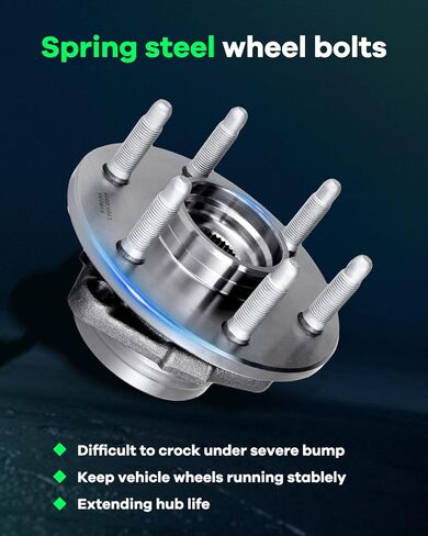 SCITOO 4WD/AWD Front Wheel Hub and Bearing Assembly 515036 1999-2007 for Cadillac Escalade, for Chevy Avalanche, Express 1500, Silverado, Suburban, Tahoe, for GMC Sierra, Yukon 6 Lugs w/ABS in Saudi Arabia