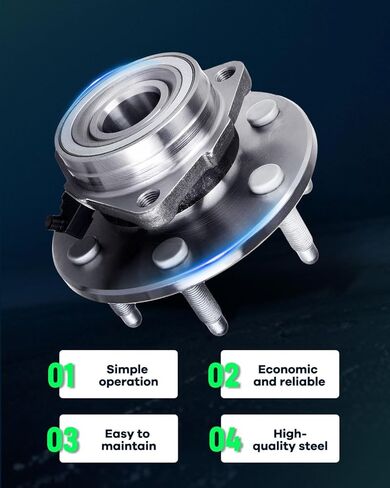 SCITOO 4WD/AWD Front Wheel Hub and Bearing Assembly 515036 1999-2007 for Cadillac Escalade, for Chevy Avalanche, Express 1500, Silverado, Suburban, Tahoe, for GMC Sierra, Yukon 6 Lugs w/ABS in Saudi Arabia