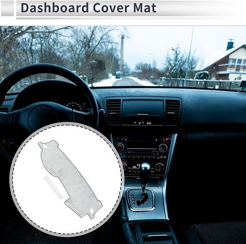 Dashboard Cover Anti-Slip/Anti Dust Dash Cover Mat Carpet for Subaru Outback 2005-2009 Flannel Gray in Saudi Arabia