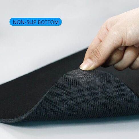 Non-Slip Rubber Base Mouse Mat for Laptop& Computer, Small Mouse Pad for Gamer, Office & Home, Black in Saudi Arabia
