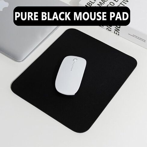 Non-Slip Rubber Base Mouse Mat for Laptop& Computer, Small Mouse Pad for Gamer, Office & Home, Black in Saudi Arabia