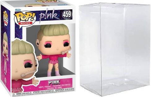 Funko Pop! Rocks Pink Vinyl Figure #459, Trustfall Collection, with Protective Display Case in Saudi Arabia