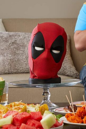 Marvel Legends Deadpool’s Head Premium Interactive, Moving, Talking Electronic, App-Enhanced Adult Collectible, with 600+ SFX and Phrases,Red in Saudi Arabia