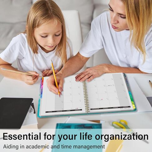 2026 Planner,2026 Planner Weekly and Monthly from Jan. 2026 - Dec. 2026,6.3" x 8.5", 2026 Calendar Planner for Women with Tabs, Spiral Bound, Inner Pocket, Perfect for School Office Supplies-Purple Oil Painting in Kuwait