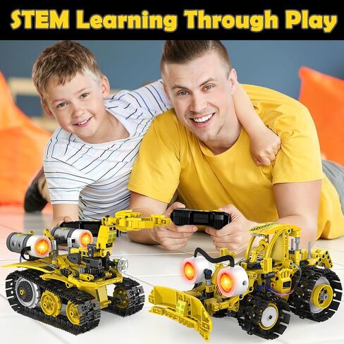 5 in 1 STEM Robot Building Kit with Remote & App Controll, Technic Coding Robotic Toys for Kids Ages 8-13 with LED-Lights Christmas Stocking Stuffer Birthday Gift for Boys & Girls Age 6--12+ (673PCS) in Saudi Arabia