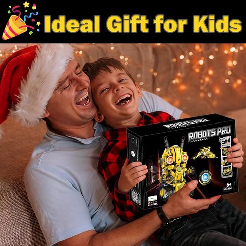 5 in 1 STEM Robot Building Kit with Remote & App Controll, Technic Coding Robotic Toys for Kids Ages 8-13 with LED-Lights Christmas Stocking Stuffer Birthday Gift for Boys & Girls Age 6--12+ (673PCS) in Saudi Arabia