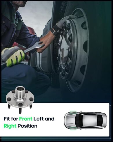 محمل العجلة والمحور من SCITOO يحل محل 518517 أمامي مناسب لسيارة Ford Edge 2007-2010، لسيارة Lincoln MKX 2007-2010 مجموعة محور العجلة 5 العروات غير ABS [قطعتان] in Saudi Arabia