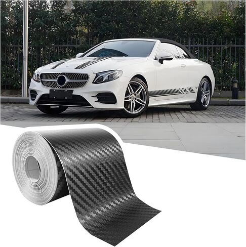 30FT x 4" Carbon Fiber Wrap Pin Striping Tape for Cars,Carbon Fiber Tape for All Vehicles Body Components,Universal Automotive Pinstriping Tape Car Decorations for Car Truck (4 inch) in Saudi Arabia