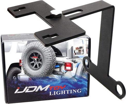 iJDMTOY High Mount Third Brake Light Behind Spare Tire Relocation Kit Compatible With 2018-up Wrangler JL in Saudi Arabia