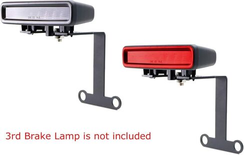 iJDMTOY High Mount Third Brake Light Behind Spare Tire Relocation Kit Compatible With 2018-up Wrangler JL in Saudi Arabia